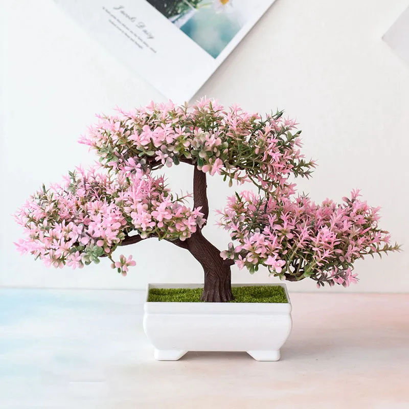 Bonsai Gardenia - Sztuczne rośliny Bonsai Fałszywe rośliny Kwiaty